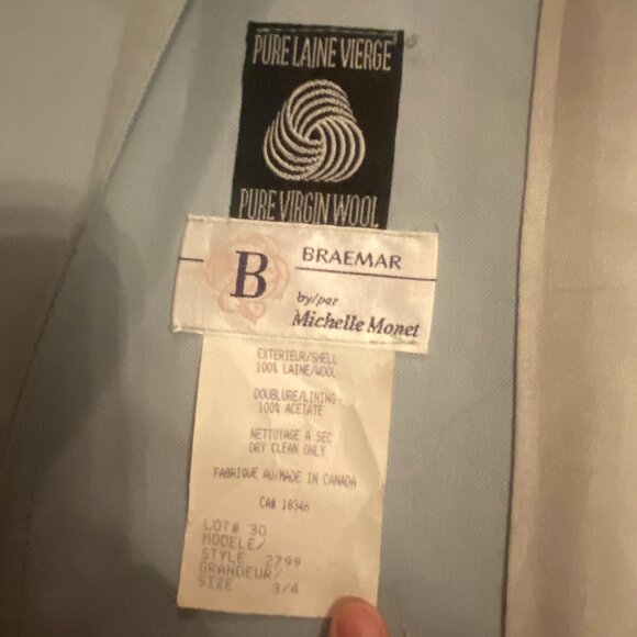 Vintage Wool Long Jacket, Braemar by Michelle Monet - Picture 3 of 5